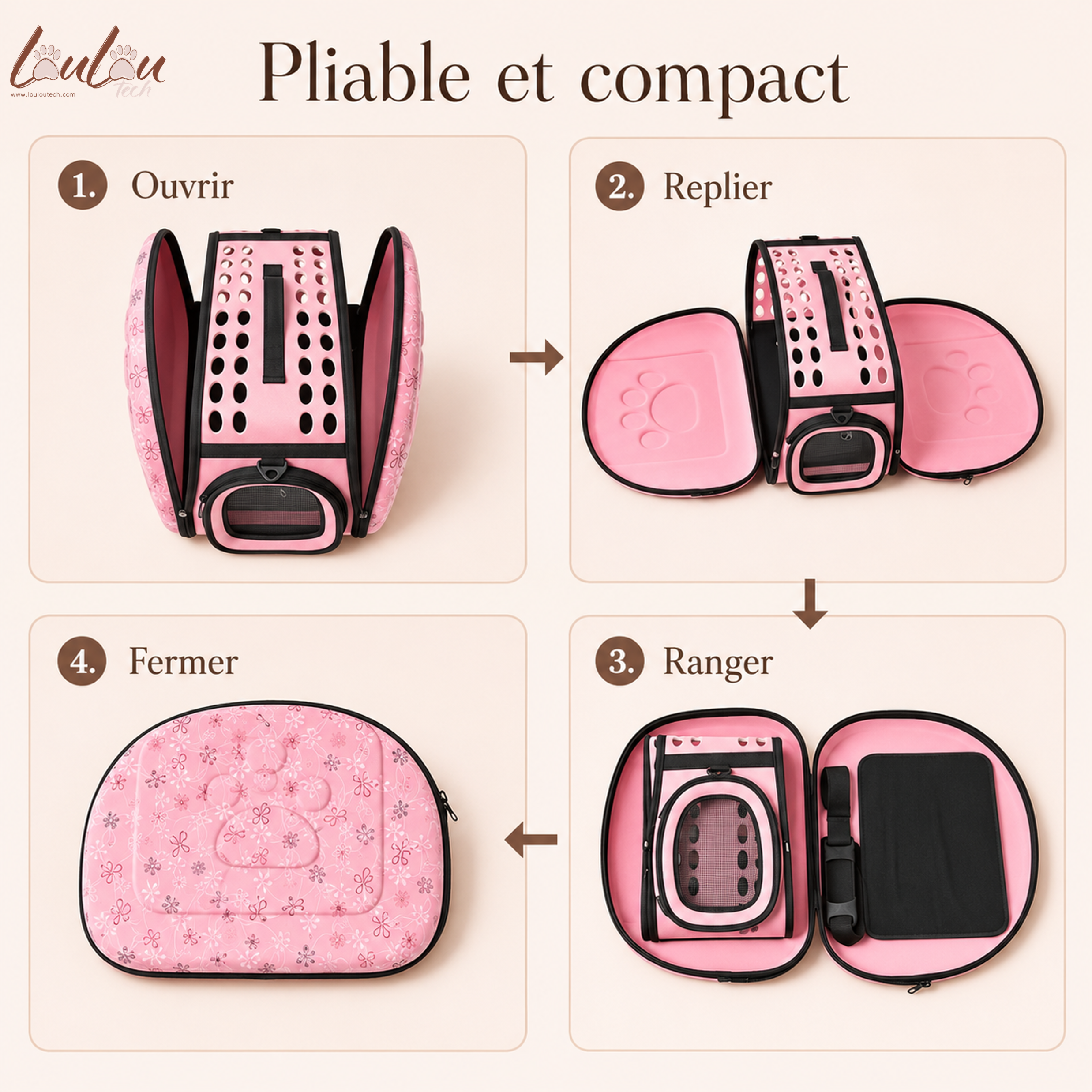 Sac de Transport Respirant en Bandoulière XLeiPet