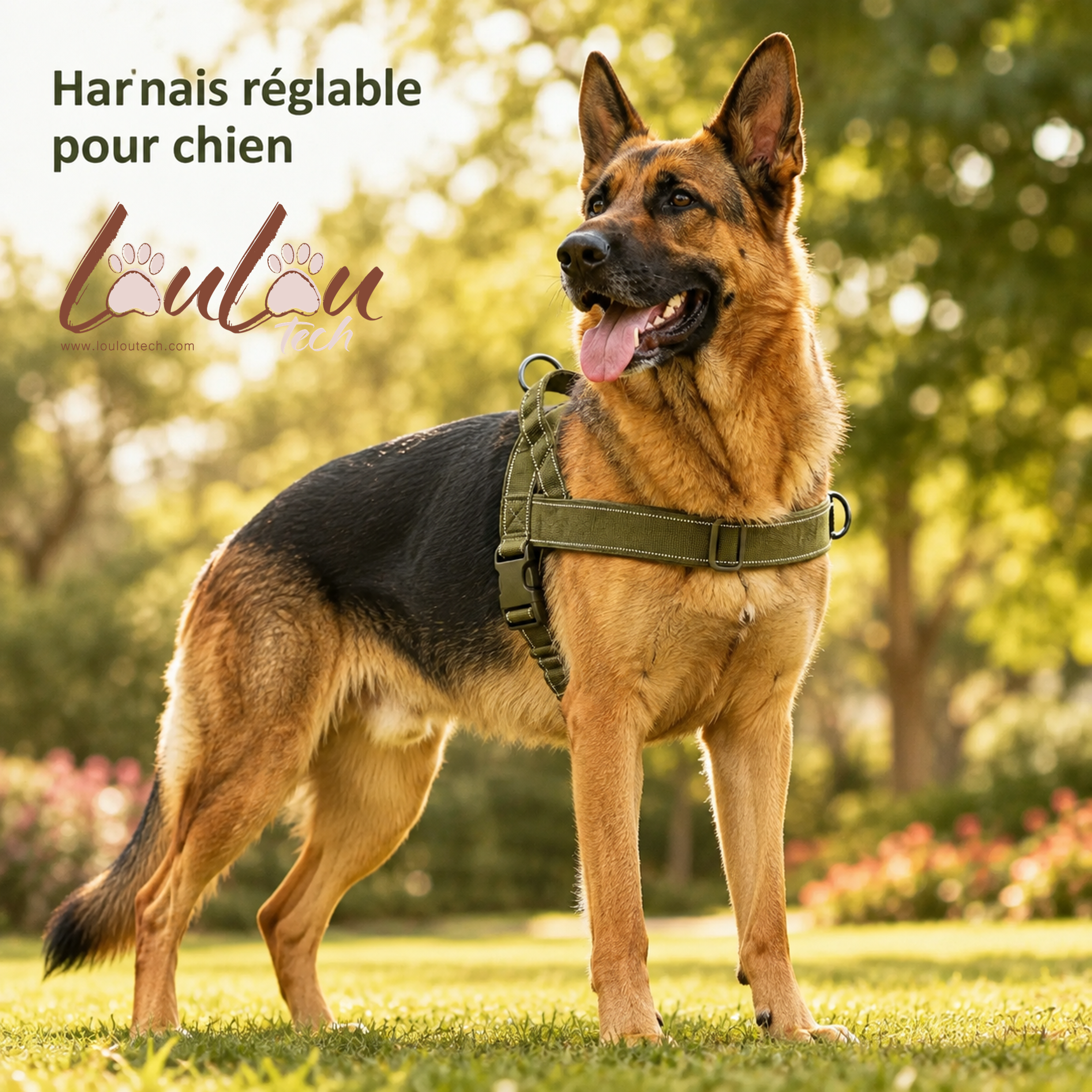 Robustes Anti-Zug-Hundegeschirr – Reflektierend, verstellbar &amp; gepolstert