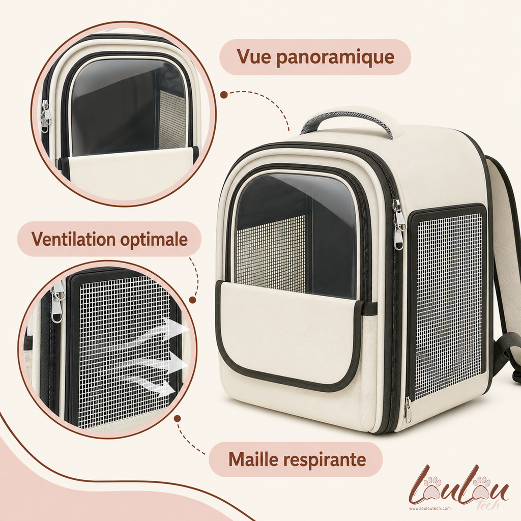 Sac à Dos de Transport Spacieux et Respirant KEMORELA