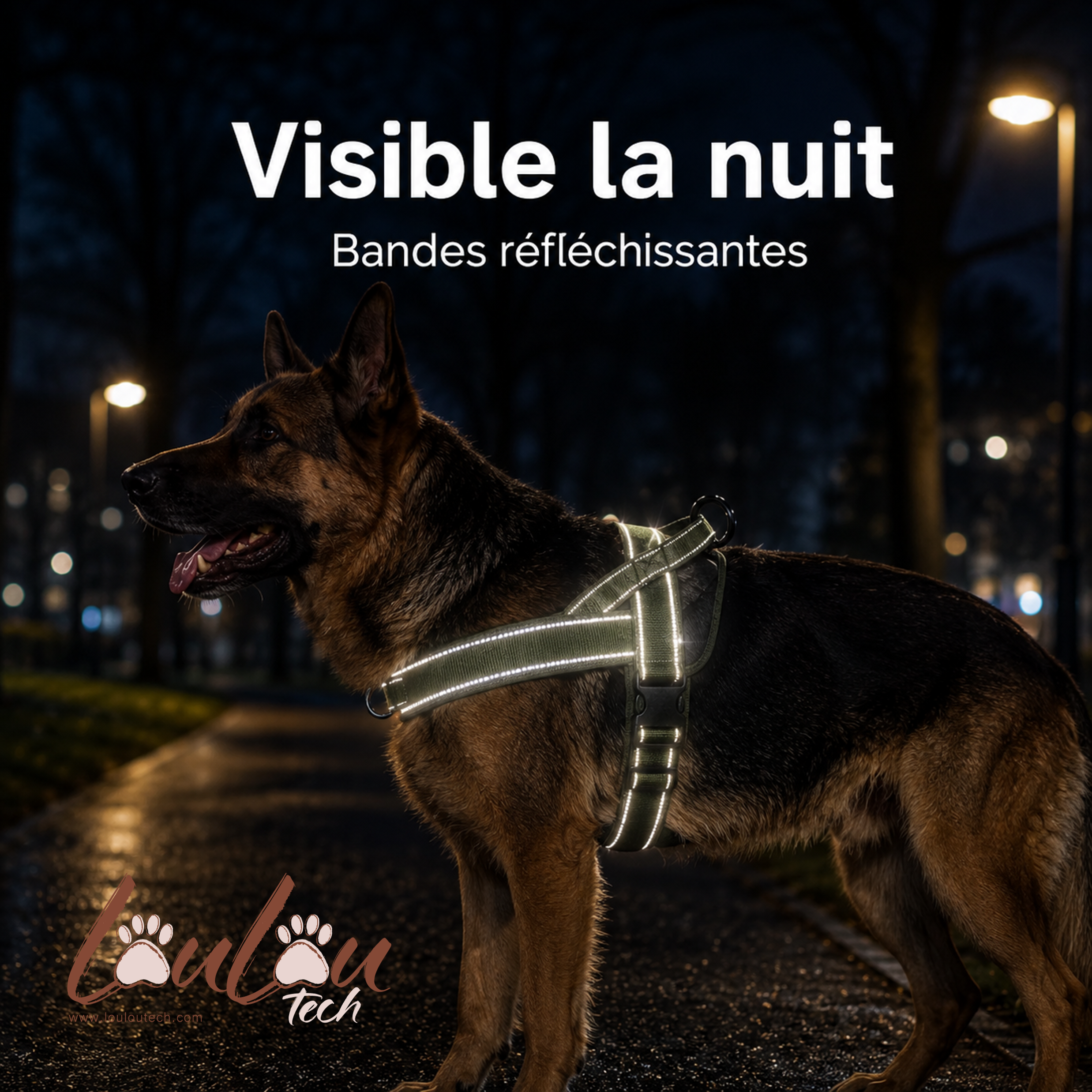 Robustes Anti-Zug-Hundegeschirr – Reflektierend, verstellbar &amp; gepolstert