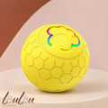 Balle interactive automatique rechargeable pour animaux – Rebond, rotation et lumières RGB