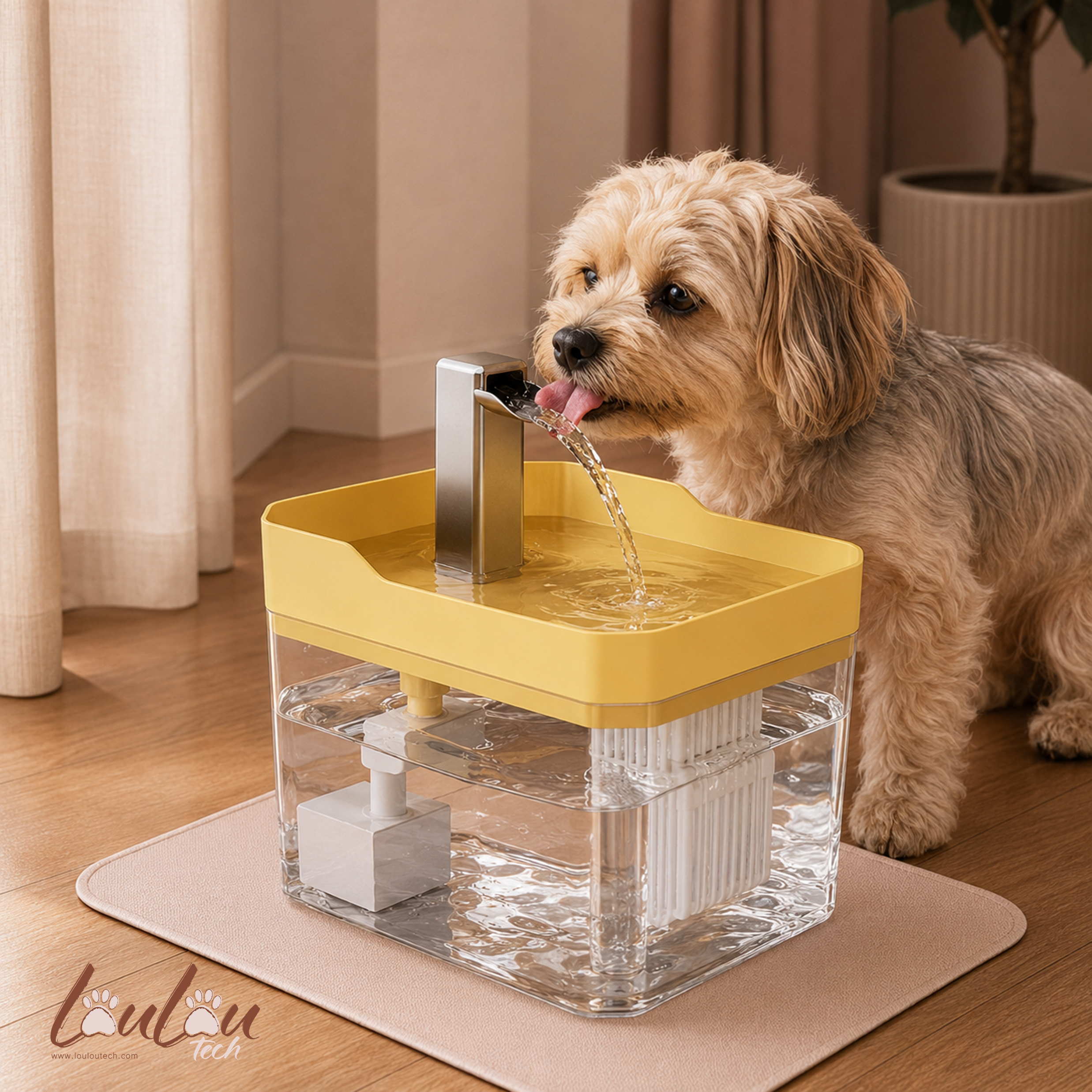 Fontaine à eau automatique silencieuse pour chats et chiens
