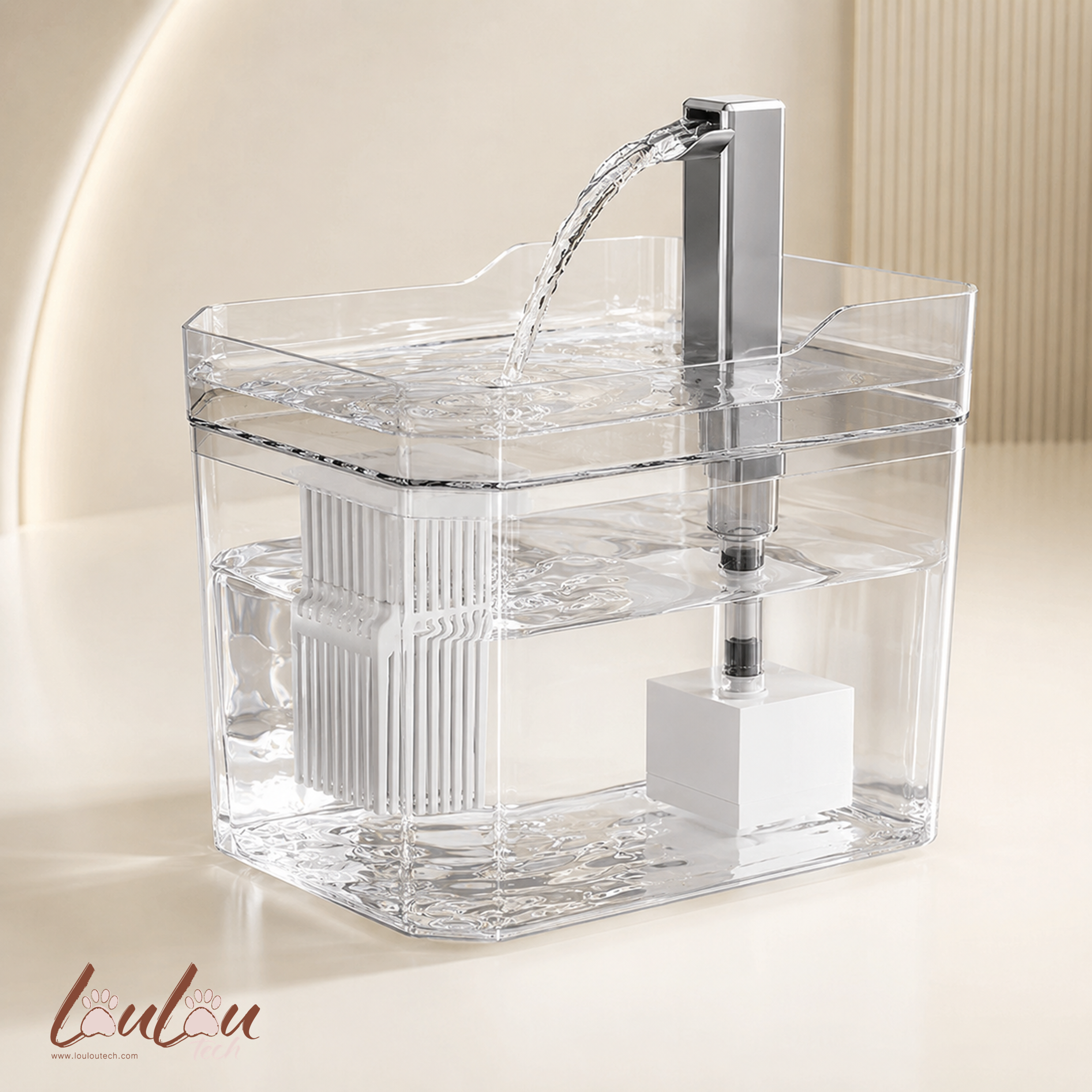 Fontaine à eau automatique silencieuse pour chats et chiens