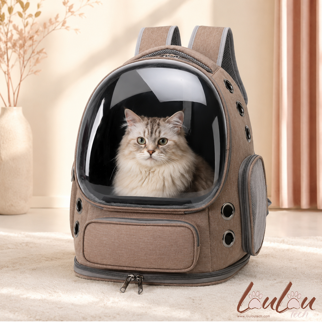 Atmungsaktive transporttasche für katzen und kleine hunde