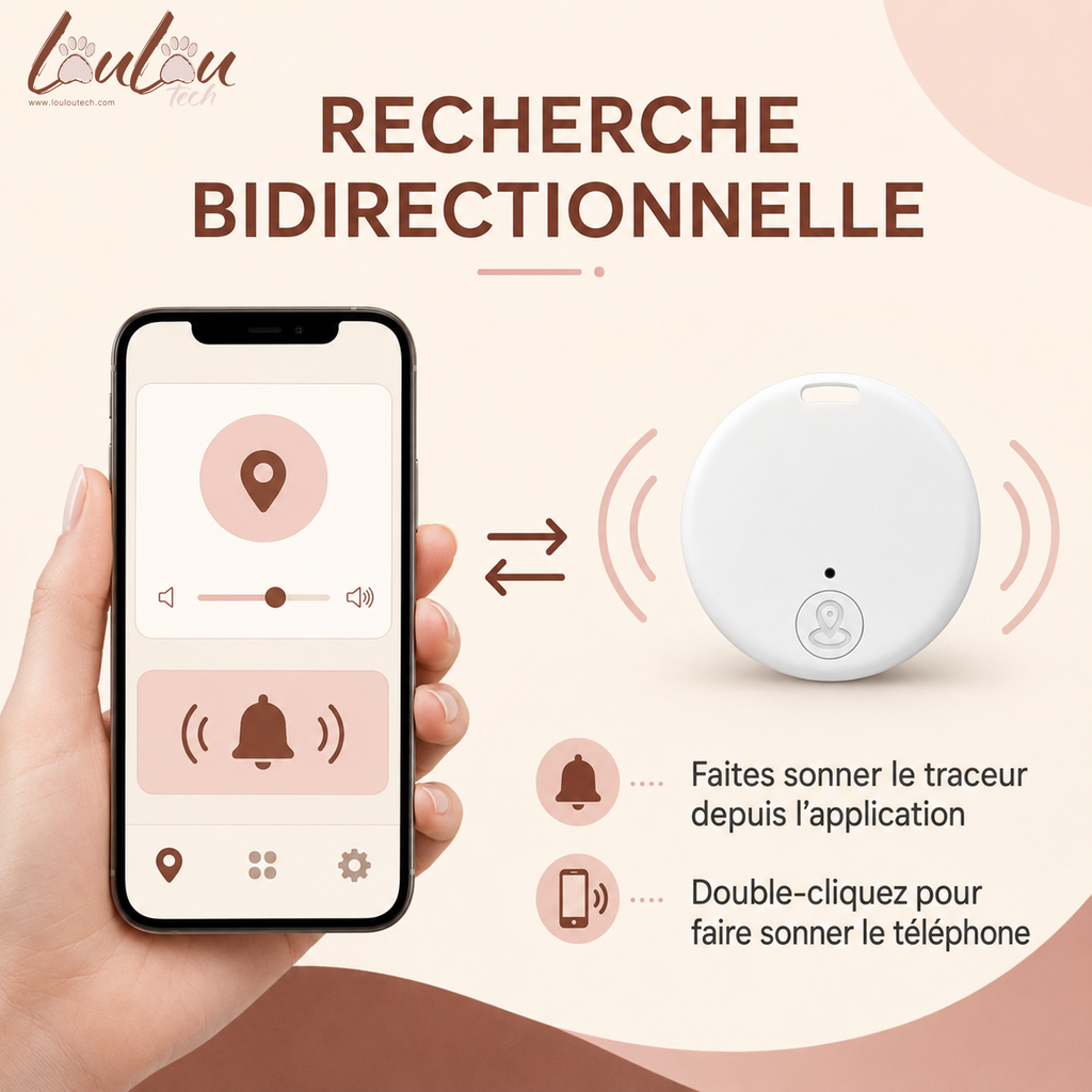 Mini Bluetooth Anti-Lost Tracker for Belongings and Pets