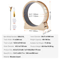 Wooden Cat Exercise Wheel – 110 cm, Removable Non-Slip Carpet