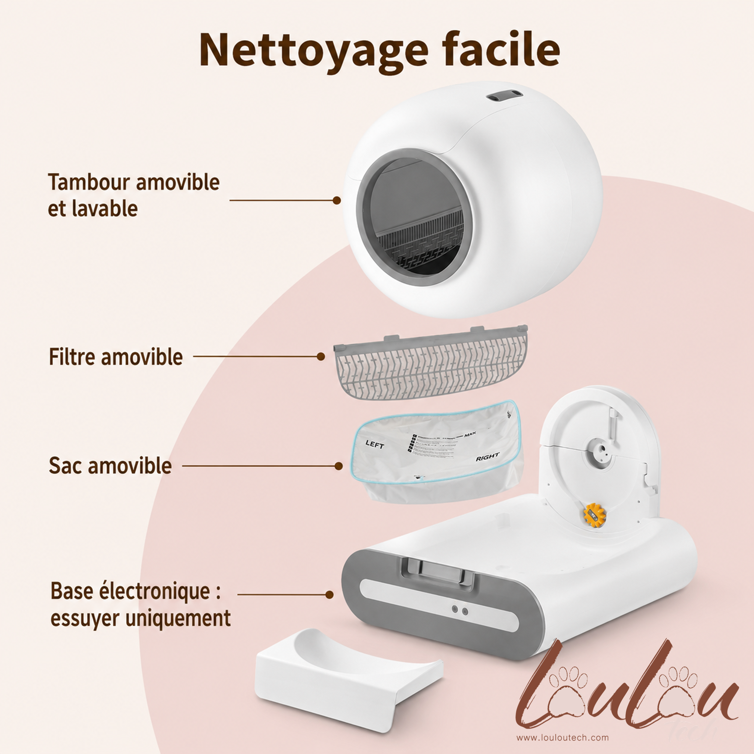 Maison de Toilette Intelligente et Autonettoyante DOEL T25 avec Contrôle par Application