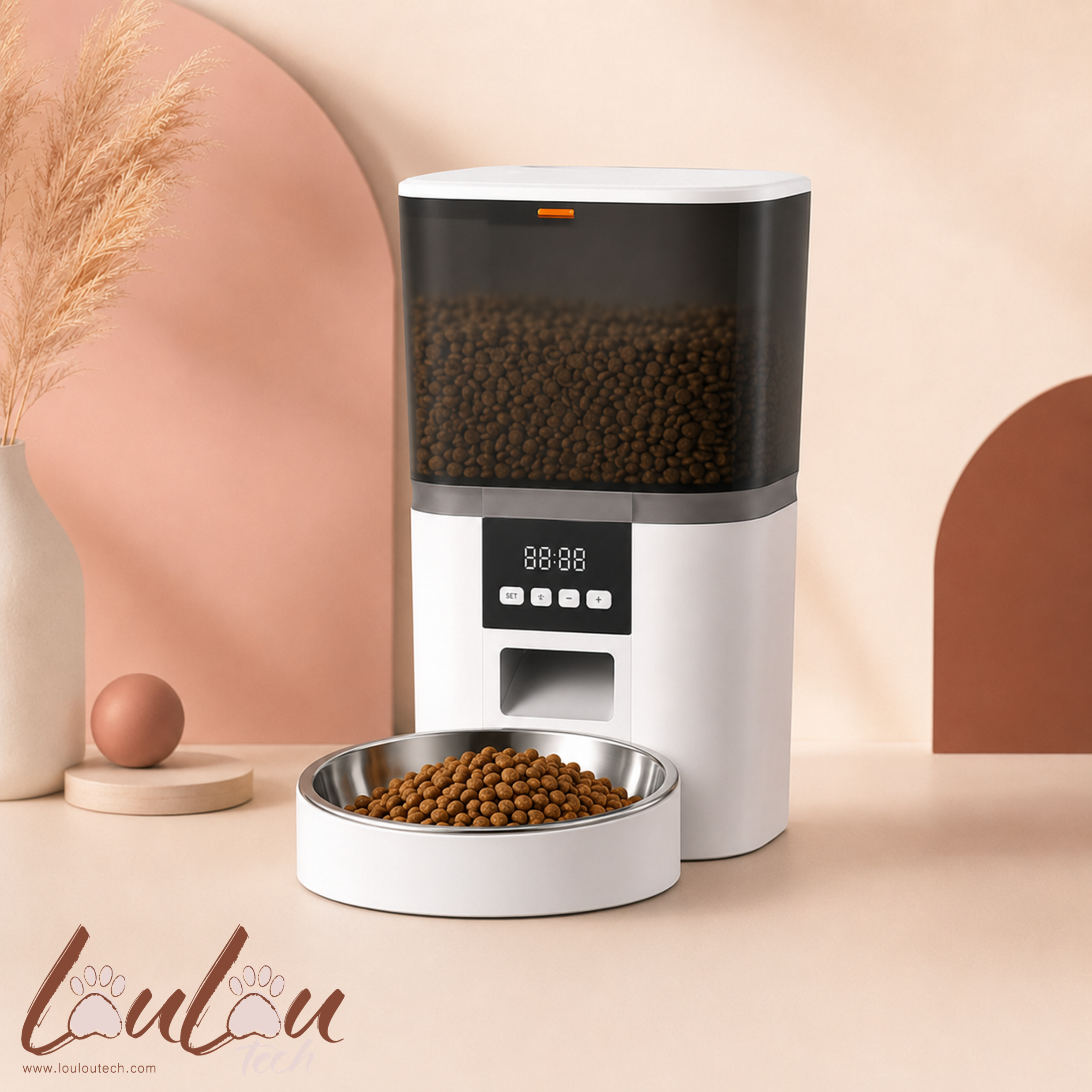 Distributeur automatique 4 L avec caméra et gamelle en inox