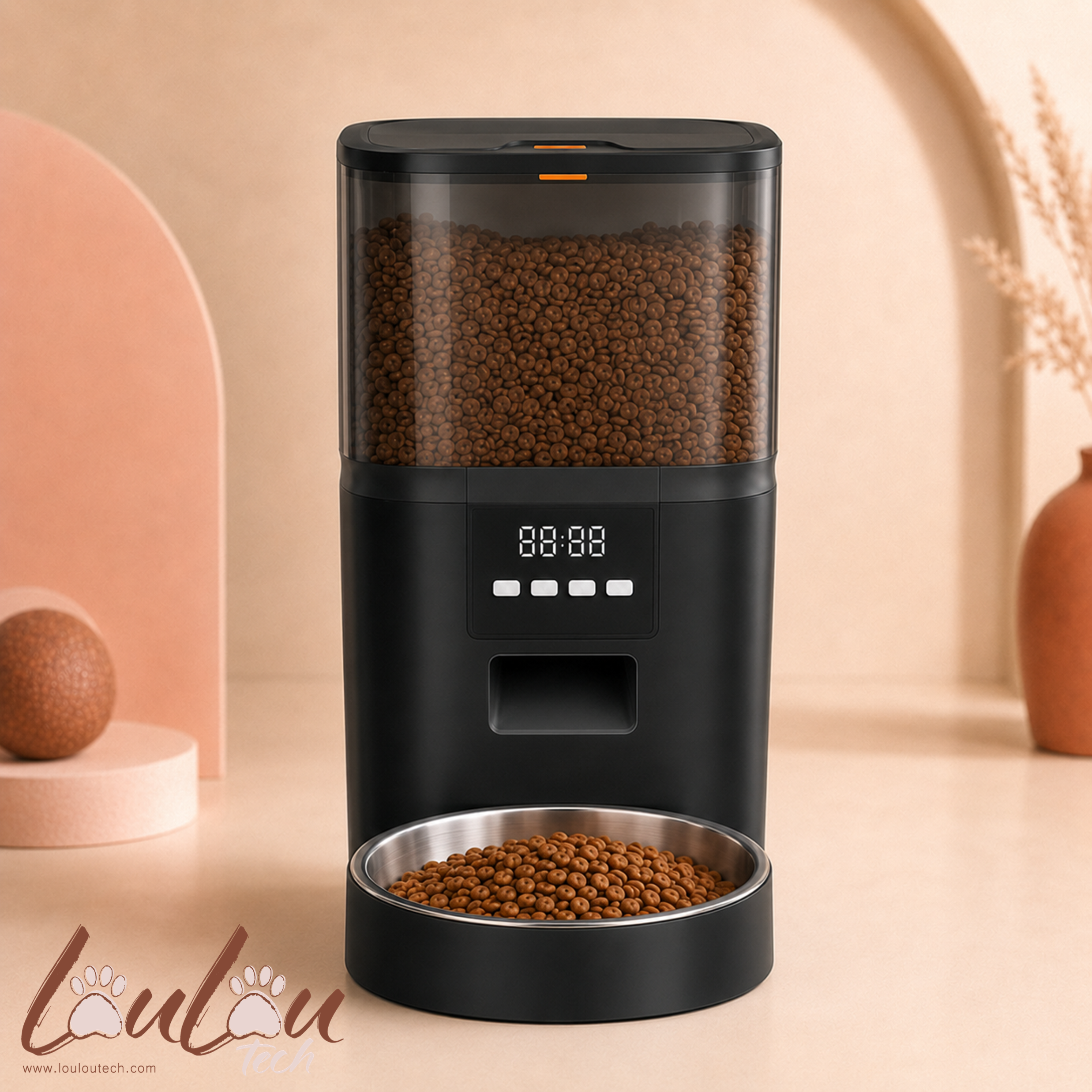 Distributeur automatique 4 L avec caméra et gamelle en inox