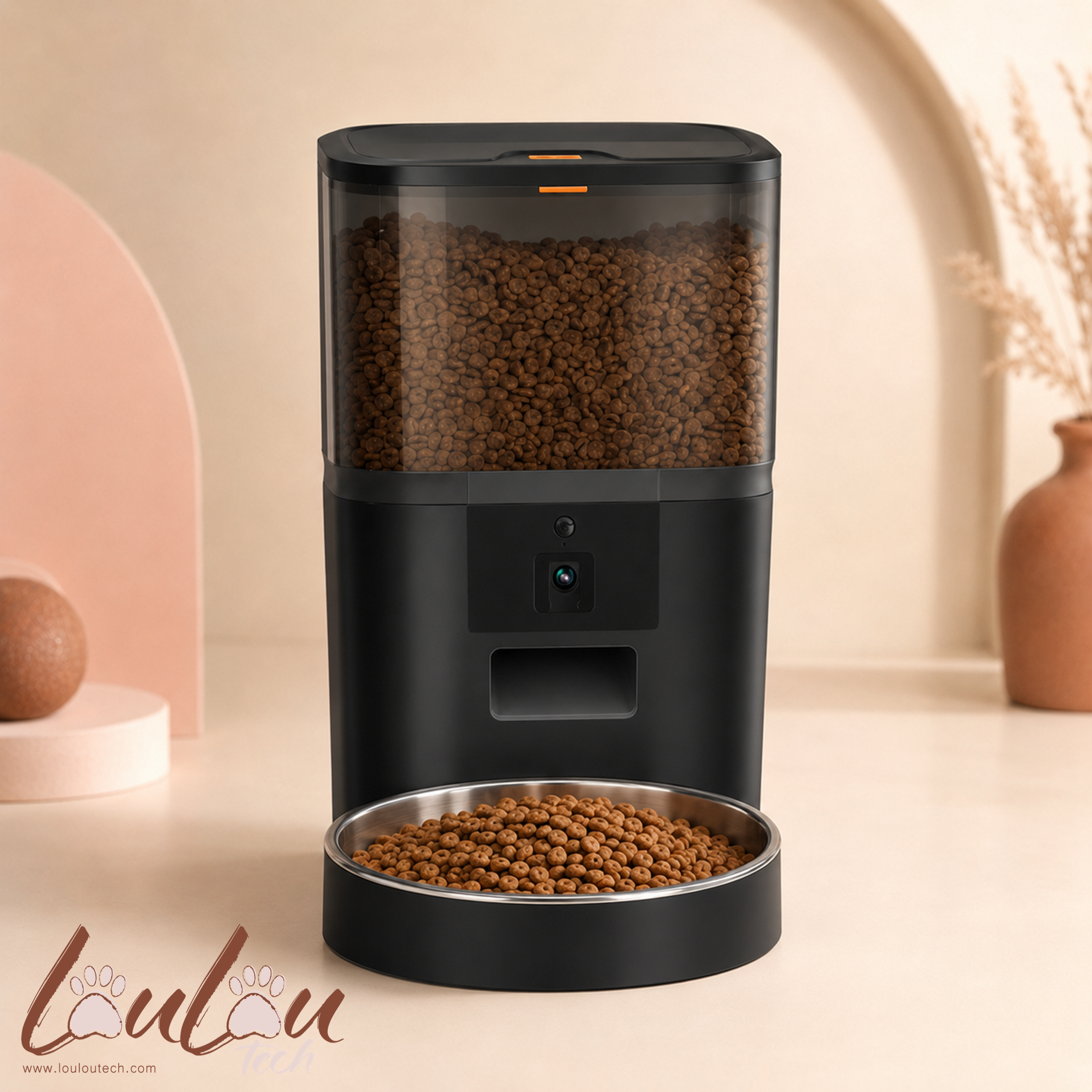 Distributeur automatique 4 L avec caméra et gamelle en inox