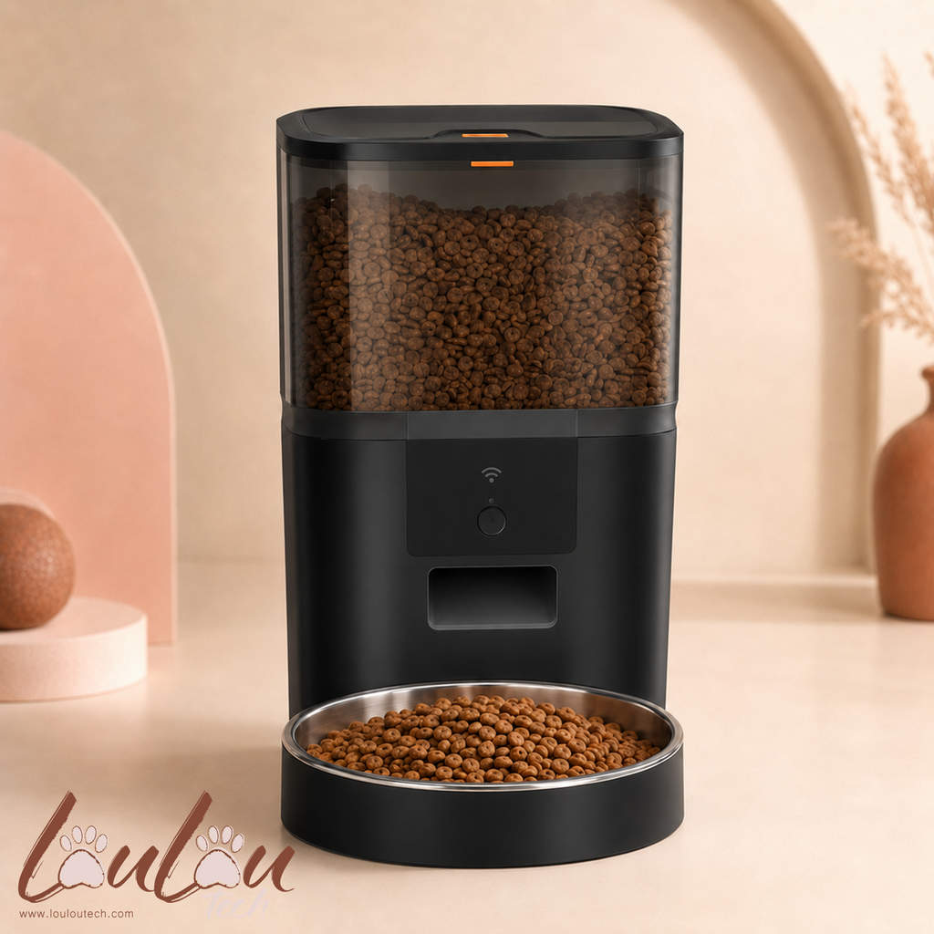 Distributeur automatique 4 L avec caméra et gamelle en inox