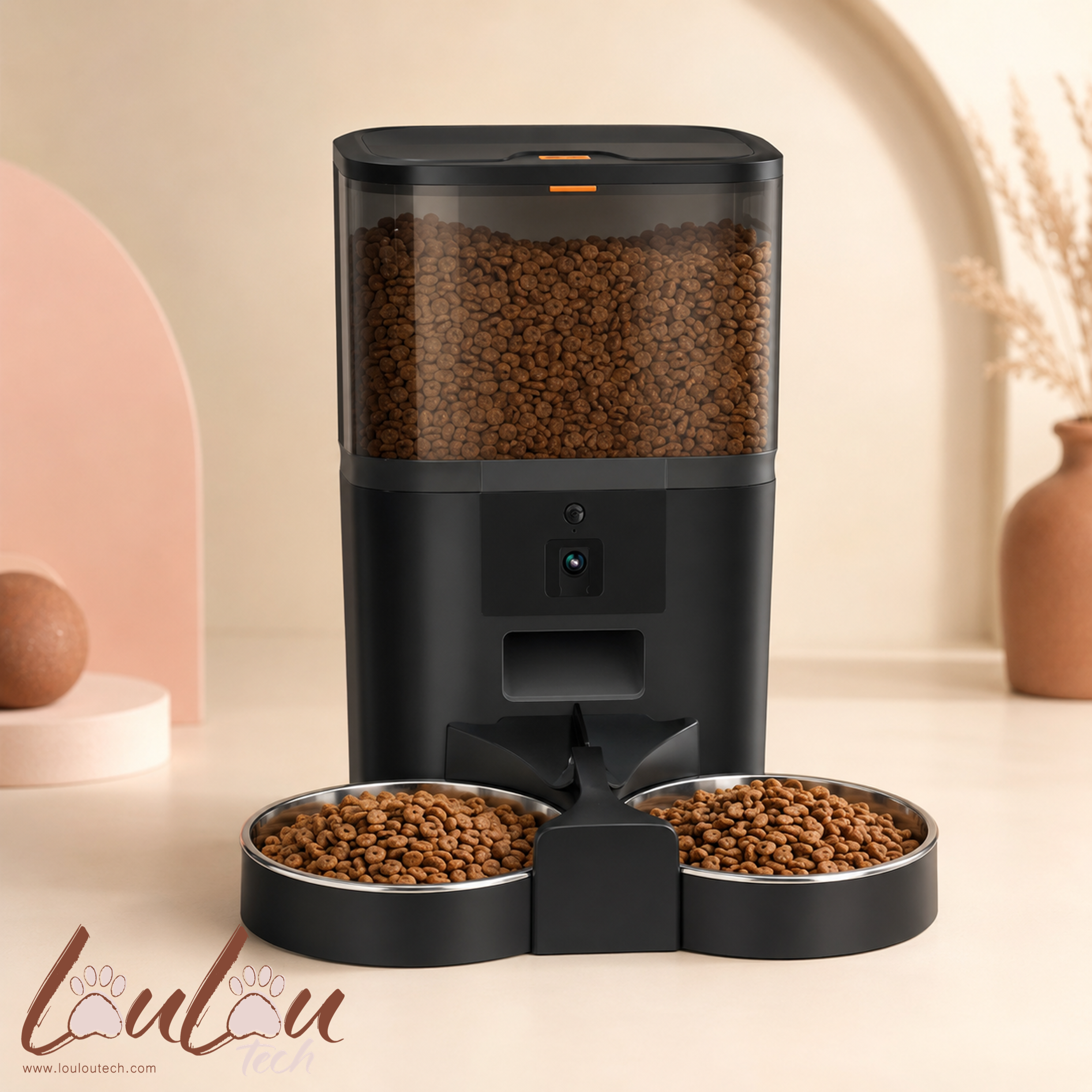 Distributeur automatique 4 L avec caméra et gamelle en inox