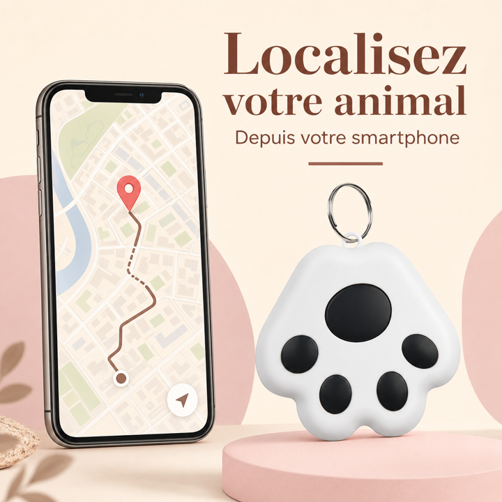 Mini traceur GPS intelligent, fonction anti-perte et rappel pour iOS/Android.