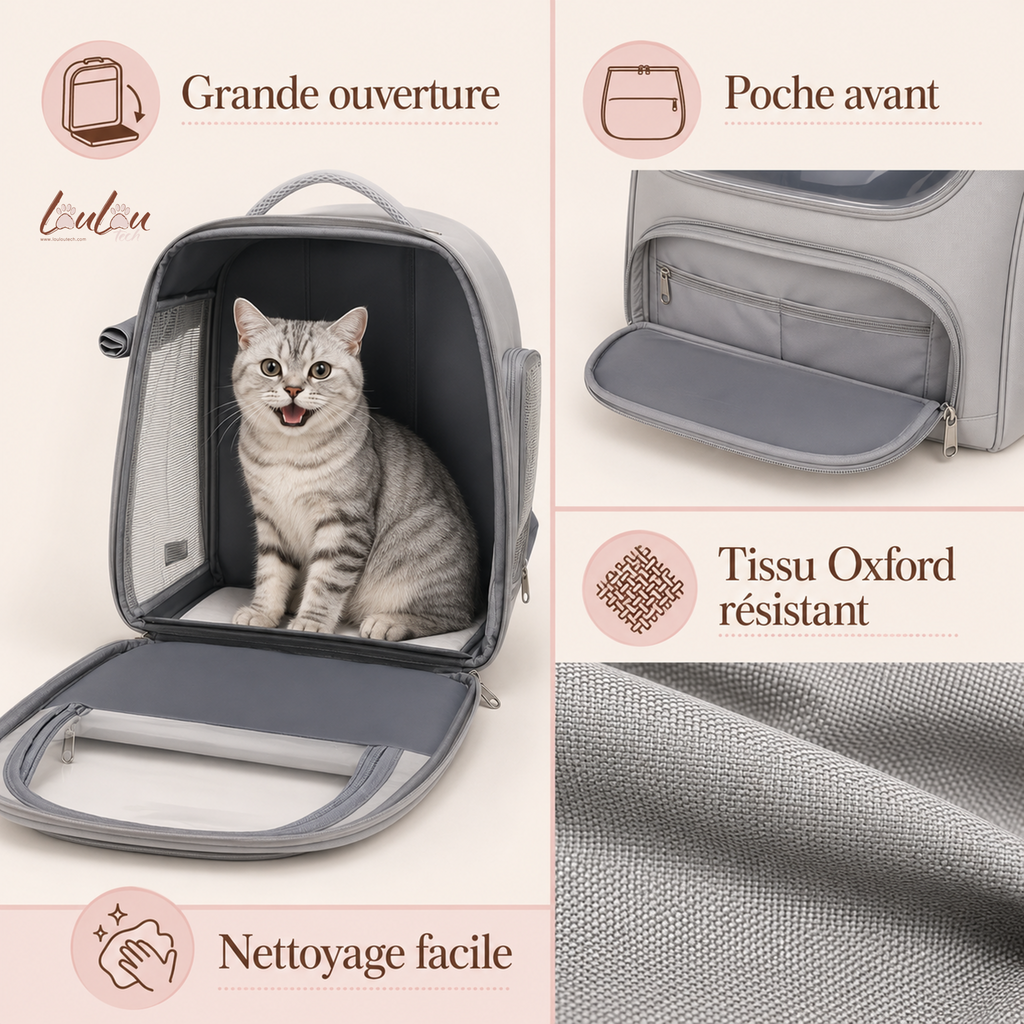 Sac à Dos de Transport Spacieux et Respirant KEMORELA