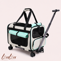Sac de transport à roulettes pliable pour animaux